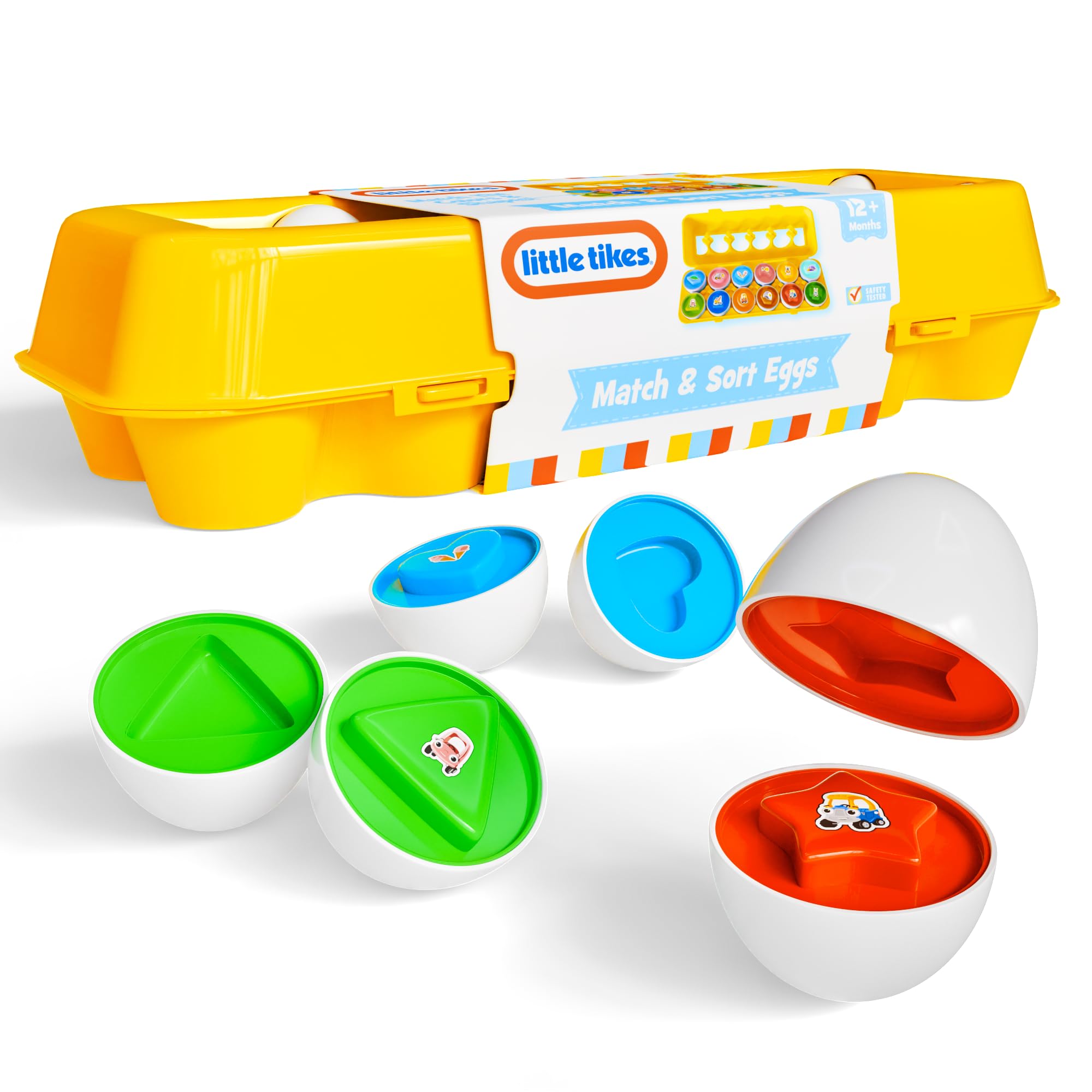 Lollipop educational eggs promote fine motor skills with easy opening halves
