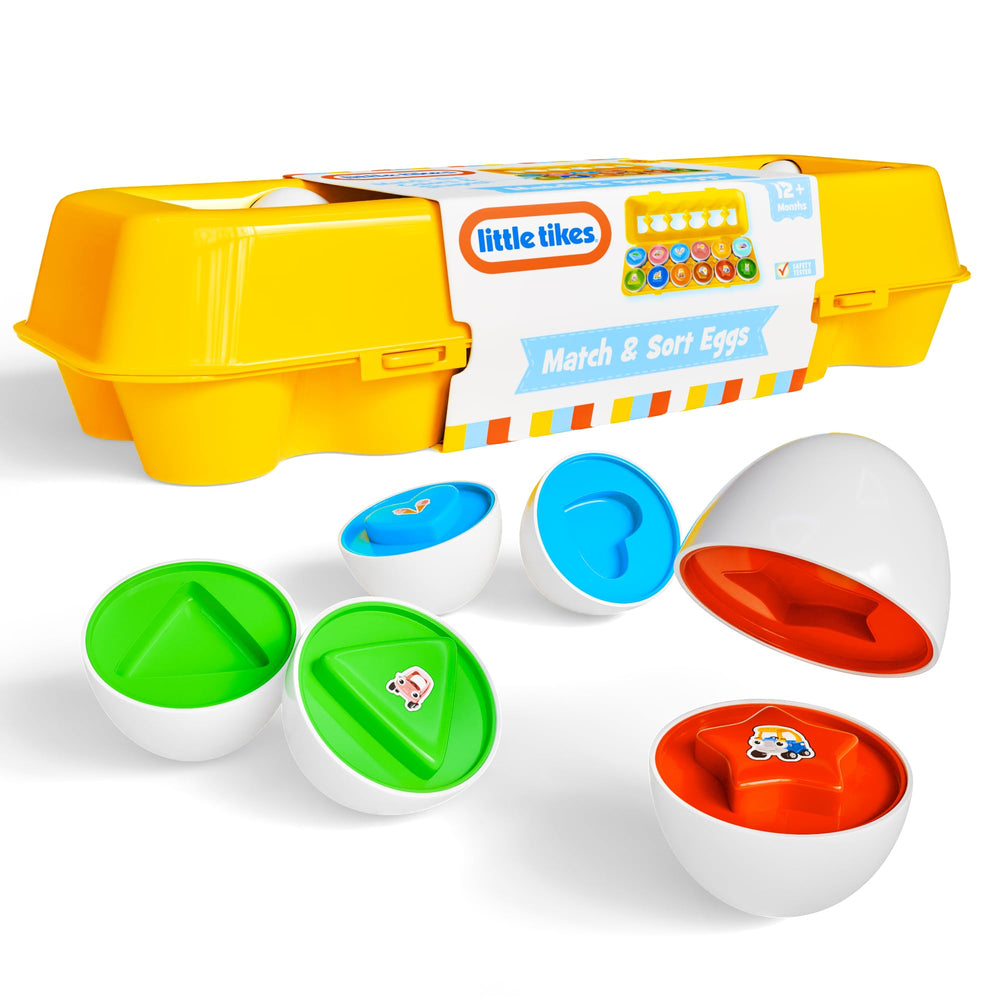 Lollipop educational eggs promote fine motor skills with easy opening halves