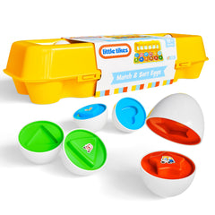 Lollipop educational eggs promote fine motor skills with easy opening halves