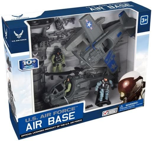 Lollipop US Air Base Soldier Fort with poseable figures and weapons for imaginative play.