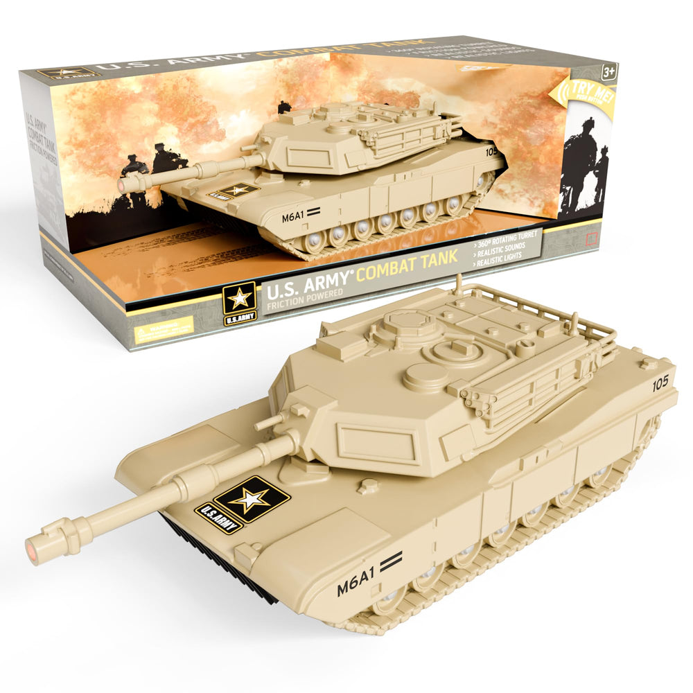 Lollipop US Army Tank front view with immersive detail for action play
