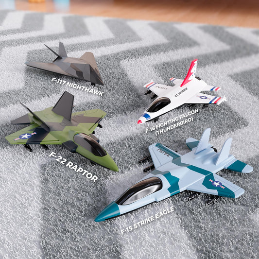 Lollipop pull-back diecast jet ready for quick play.