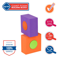 LOLO TOYS washable foam blocks stay clean and safe for bath or playtime.