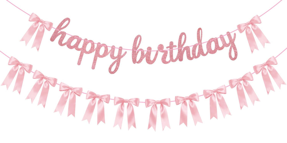 Lomantank Coquette birthday banner ready to hang for instant decor.