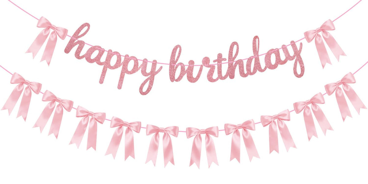 Lomantank Coquette birthday banner ready to hang for instant decor.
