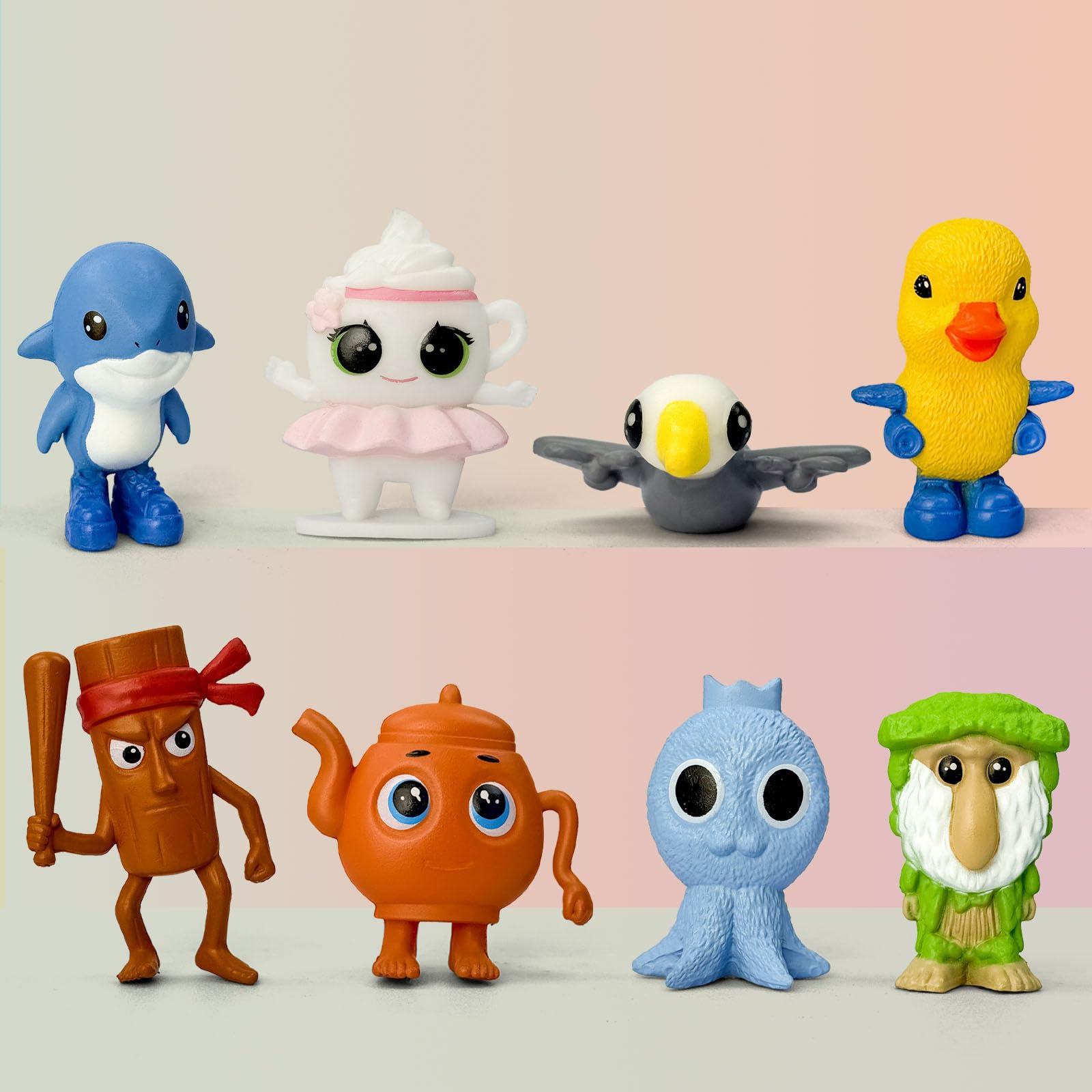 Lomencry Italian Brainrot characters collection display for vibrant desk decor.