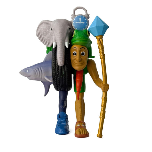 Lomencry Italian Brainrot Tralalero Travala figurine enhances desk decor and conversation.