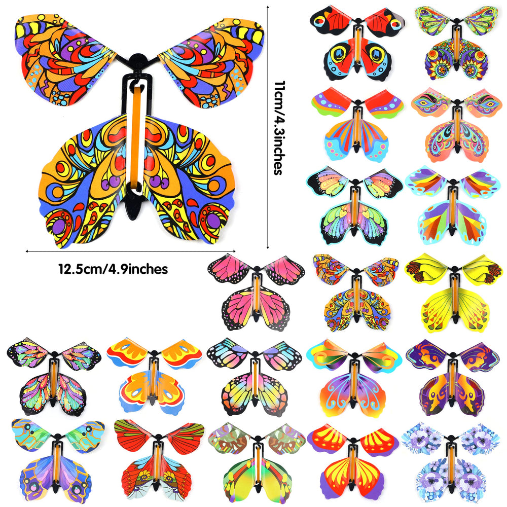 LOMIMOS wind-up mechanism with compact rubber band powering the flutter
