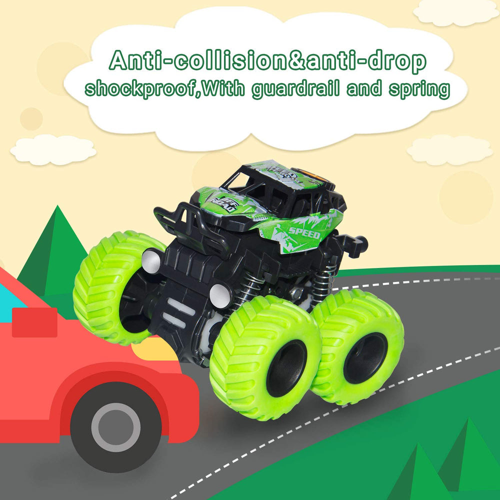 LONANDY Monster Truck Toy – all-terrain grip reduces slipping on wet surfaces.
