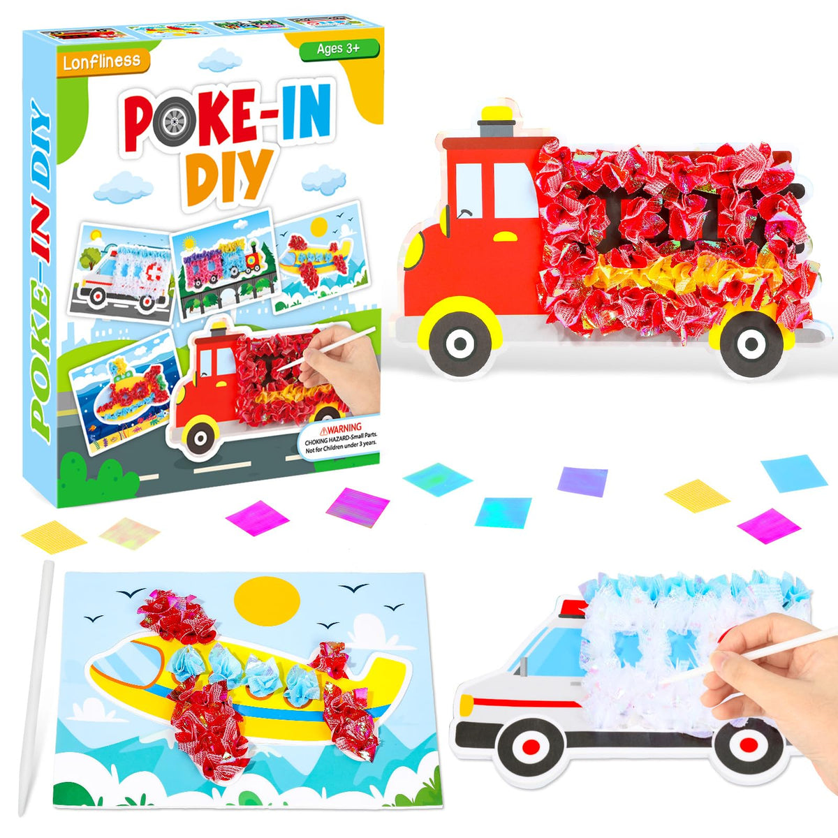 Lonfliness poke-in bus design fuels creativity and motor skill development.