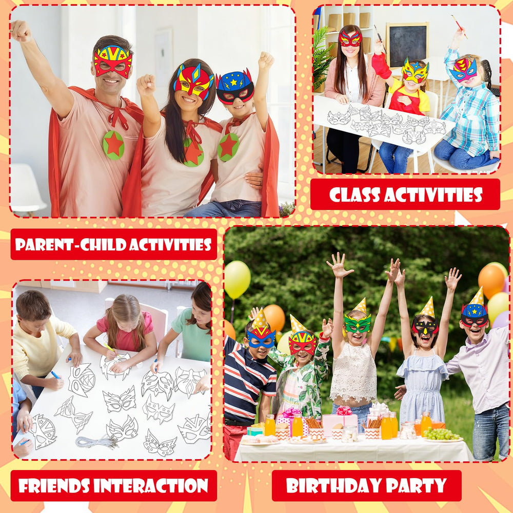 Lonfliness coloring masks inspire creativity and fine motor skills