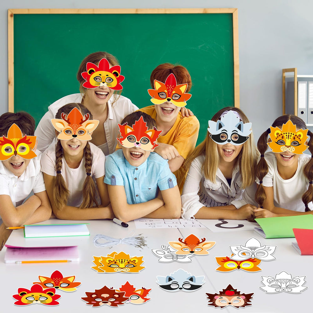Lonfliness durable cardstock masks with clear cutouts for easy coloring