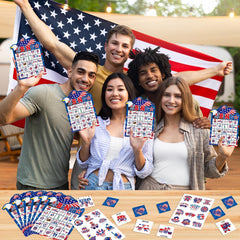 Lonfliness independence-day bingo set is ideal for classrooms and family gatherings.