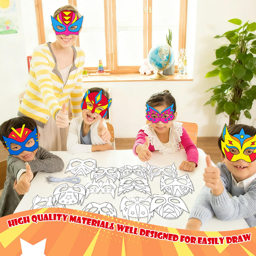 Lonfliness 18 cm masks are kid friendly and easy to hold