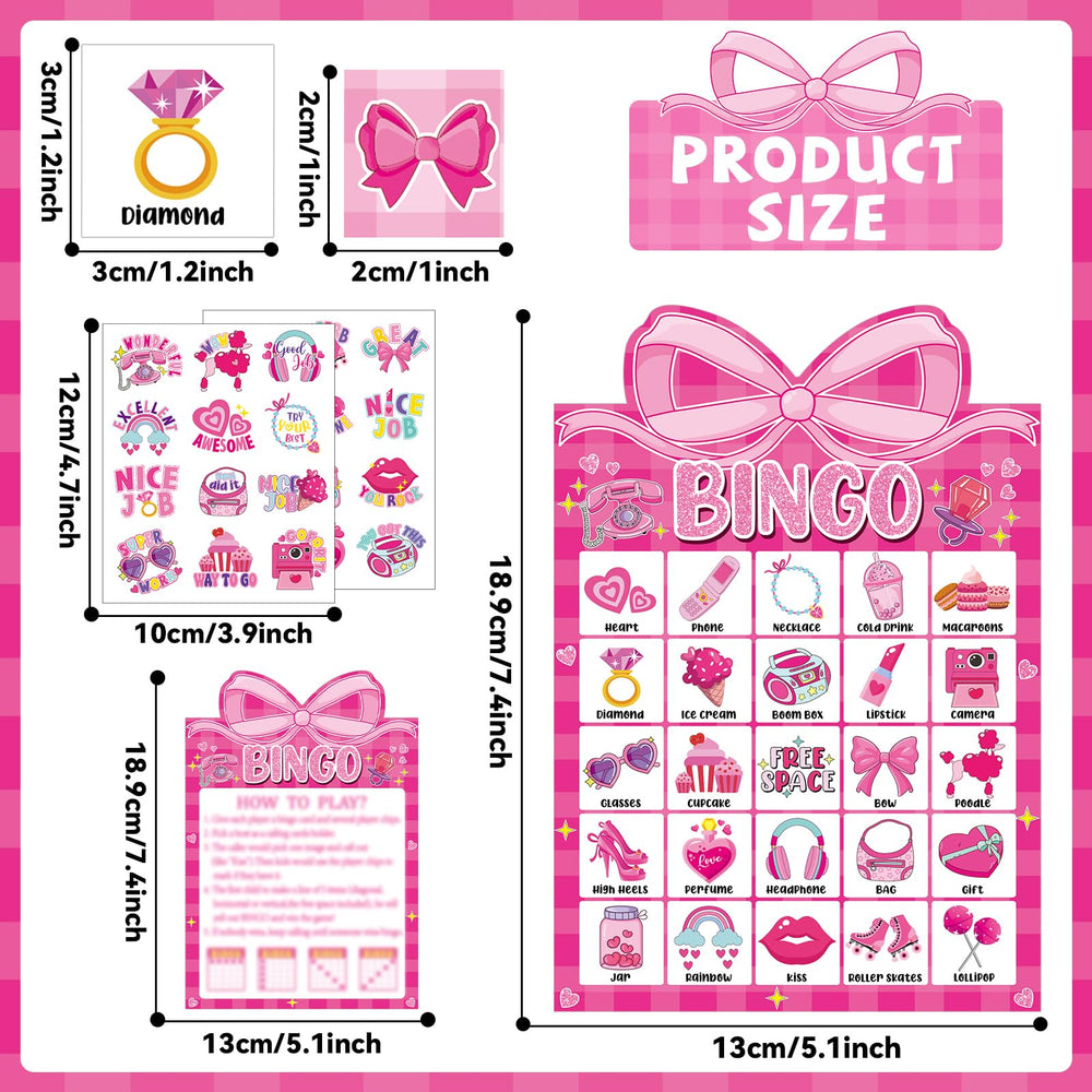Lonfliness Pink Bow Marking Chips for quick markings