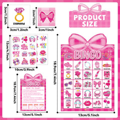 Lonfliness Pink Bow Marking Chips for quick markings