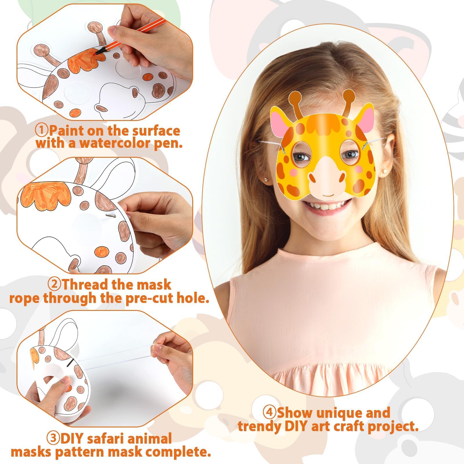 Lonfliness pre cut holes simplify threading elastic bands for quick use