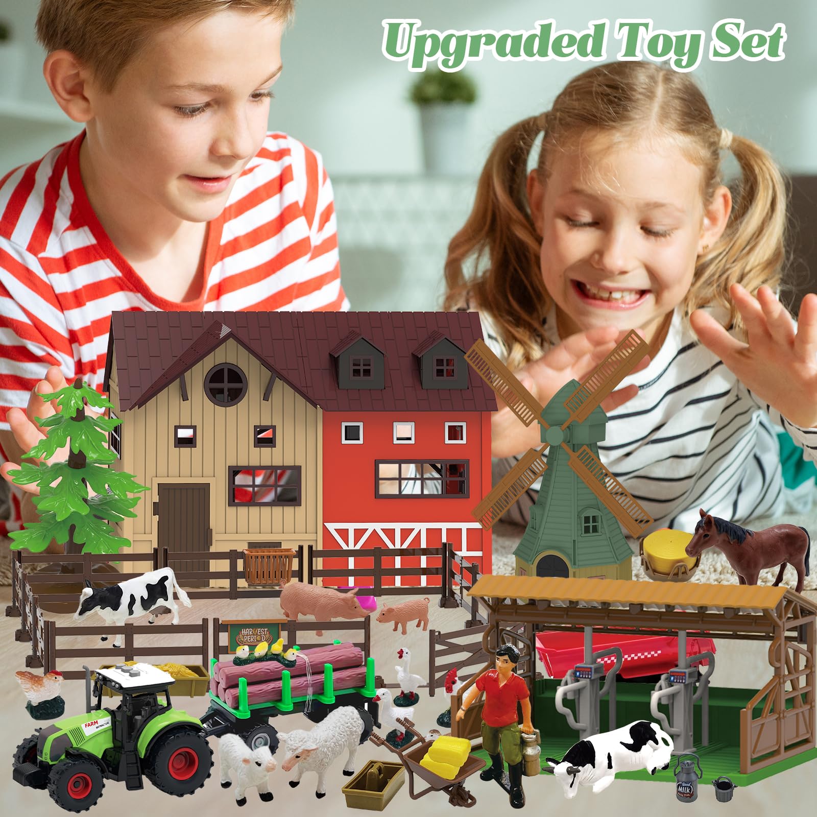 lonfypeng animal figurines stimulate early counting and animal care stories.