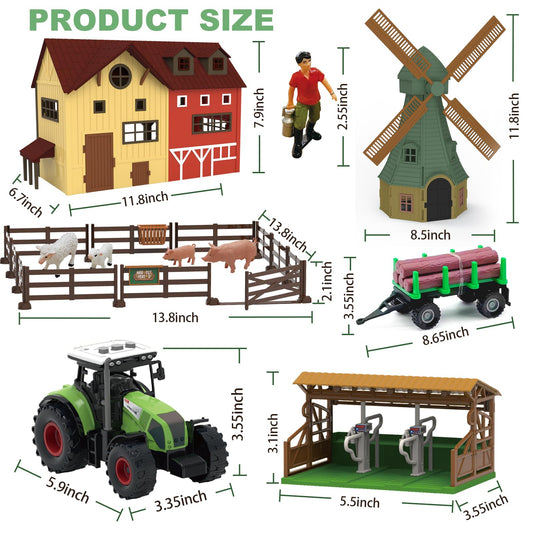lonfypeng tractor with trailer spurs active motor skills during pretend farming.