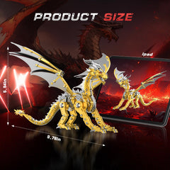 LONGPIN dragon close-up, steel parts showing precision craftsmanship.