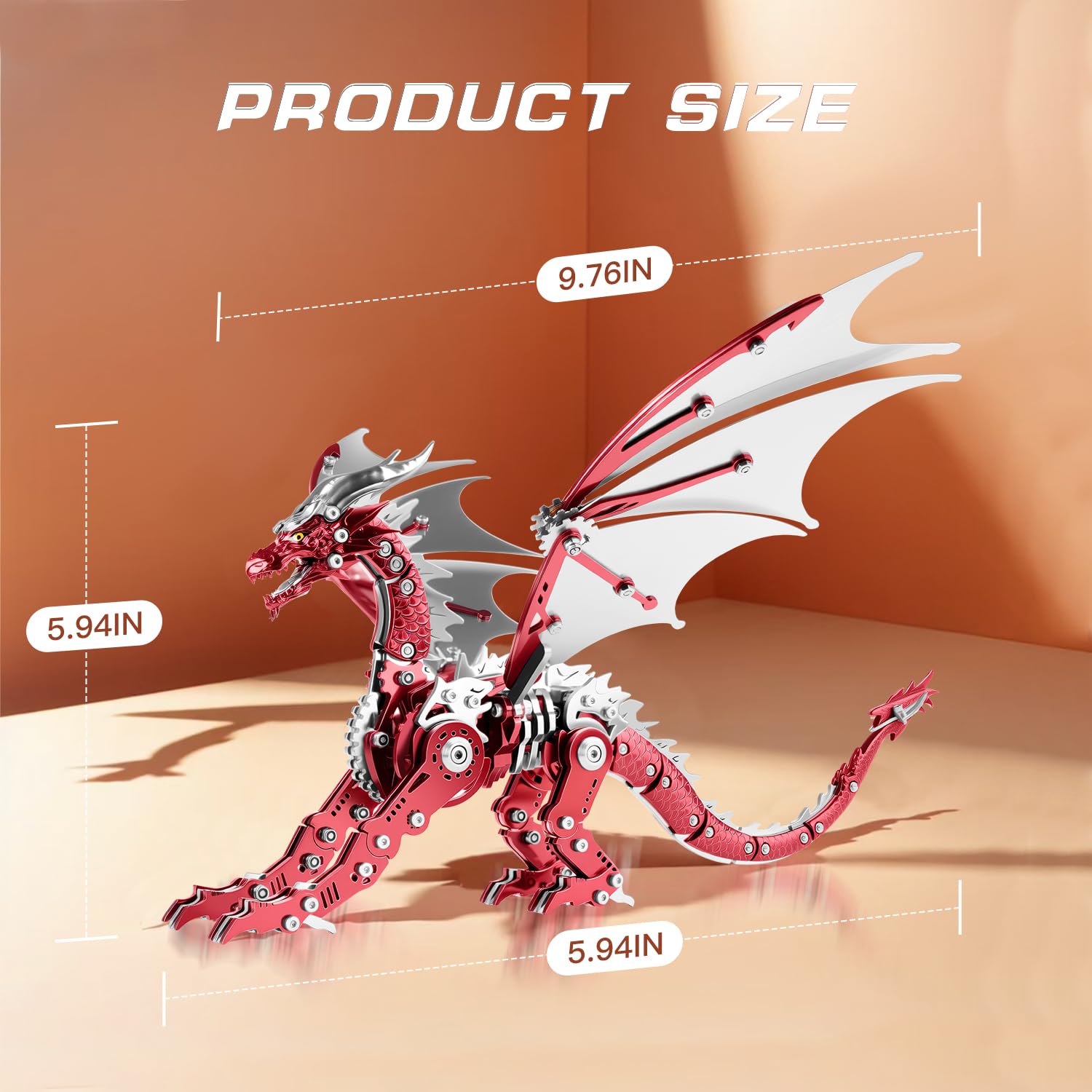 LongPIN dragon model tools included enable glue-free construction.