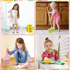 Lonico wooden dustpan provides scooping action during cleanup play