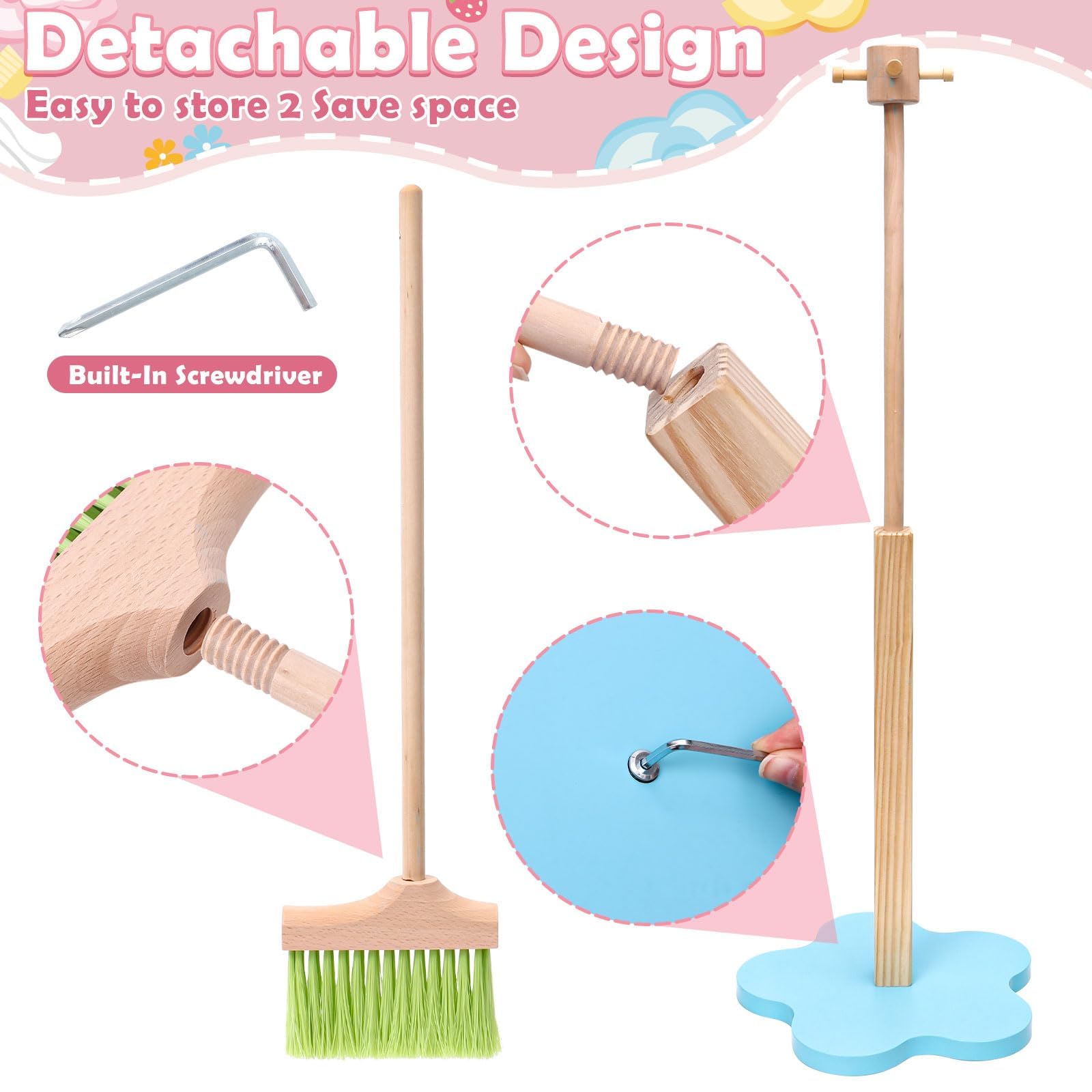 Lonico wooden rags inspire hands-on cleaning practice and cooperation