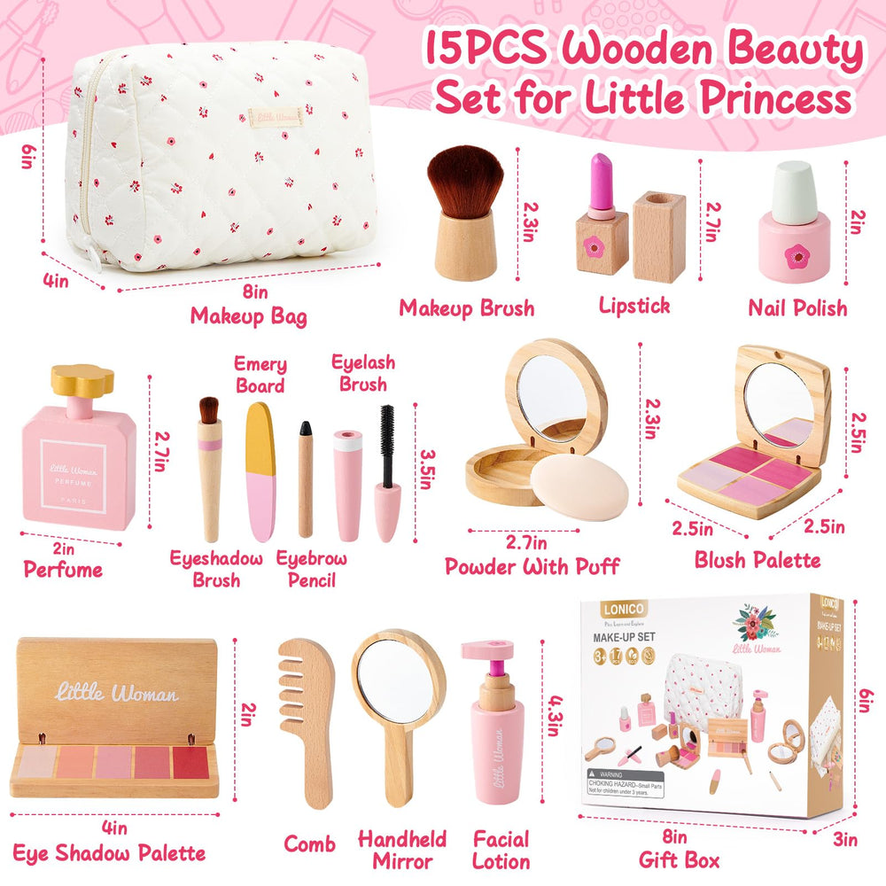 Lonico comb and mirror for grooming practice during dress-up