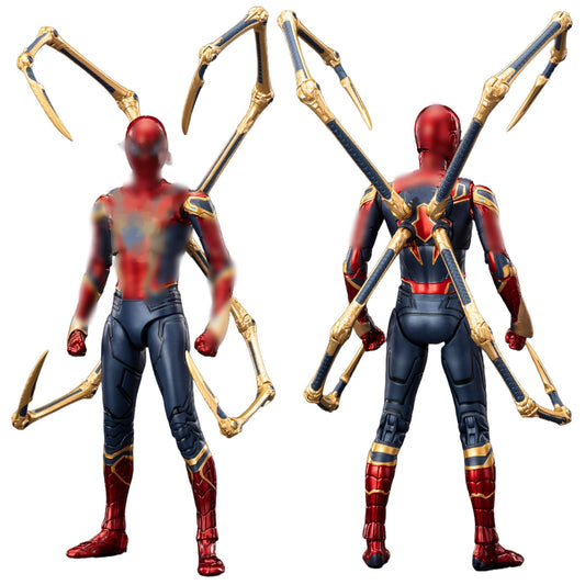 LonullyMege Iron Spider figure in a dynamic pose ideal for action-oriented shelves