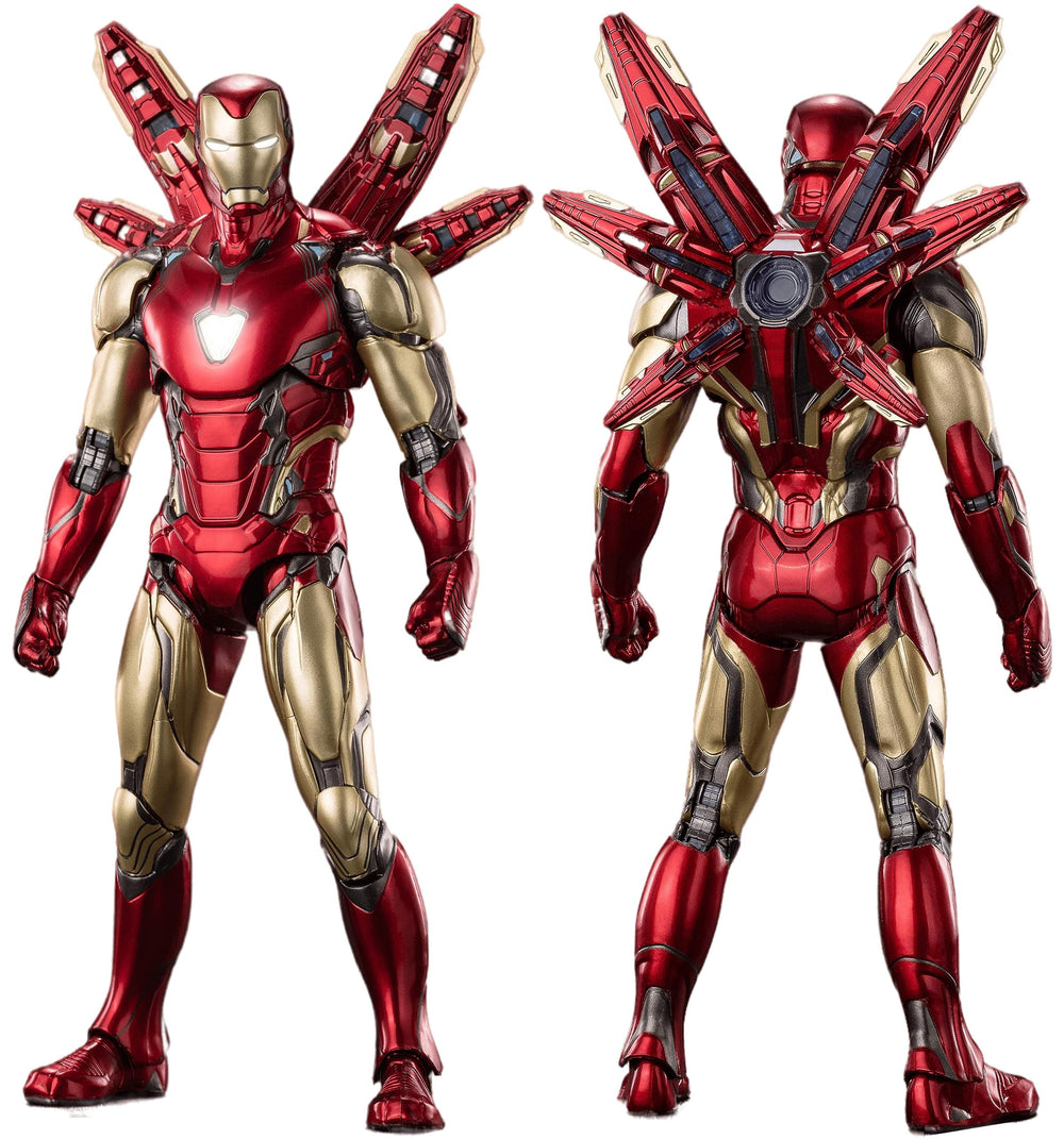 LonullyMege MK85Ironman deluxe figure chest light feature highlights dramatic lighting effects.