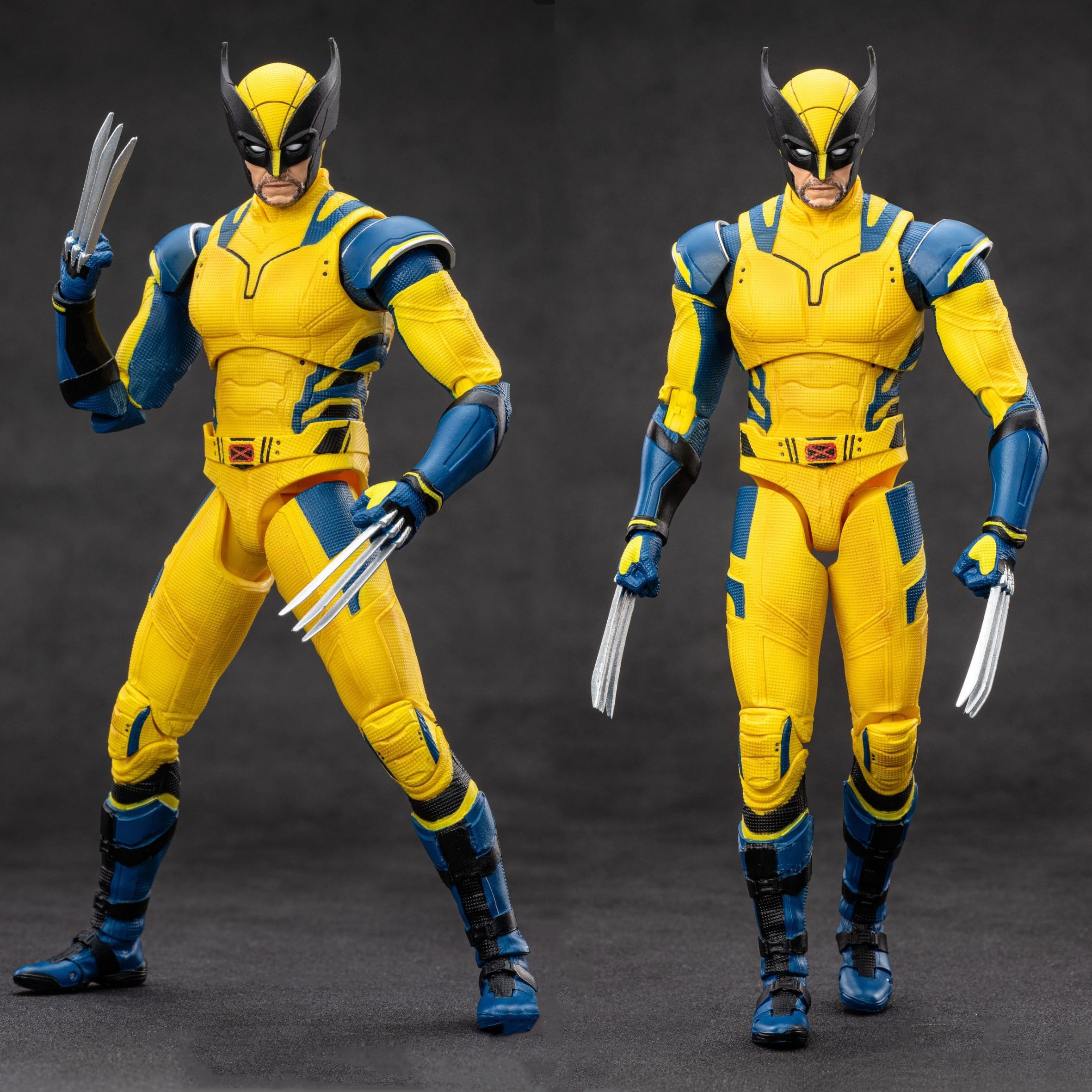 LonullyMege Wolverine movie-theme bracket provides stable shelf or desk mounting.