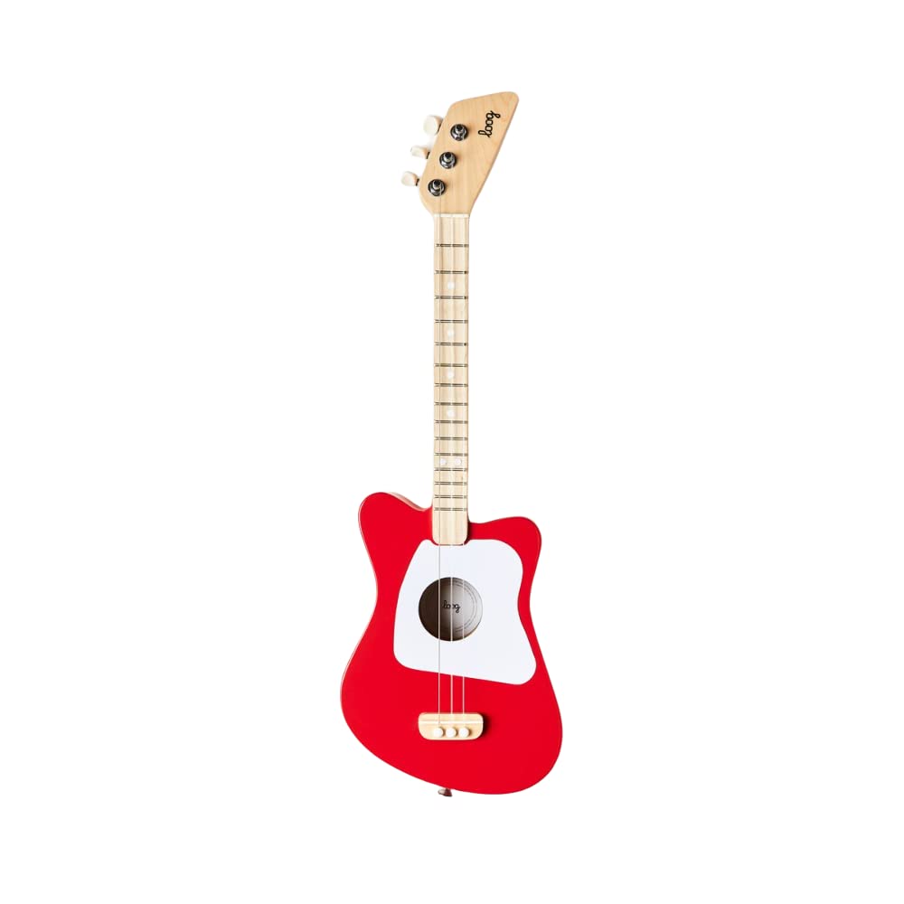 Loog Mini crisp intonation aids reliable tuning across strings.