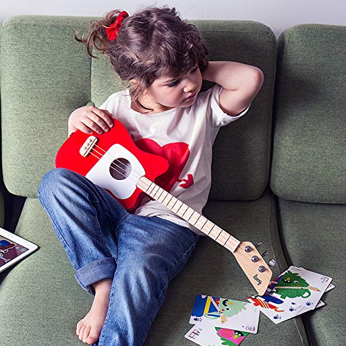 Loog Mini free video lessons support self-paced progress.