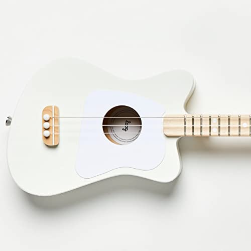 Loog Mini features low string action for easy finger placement.