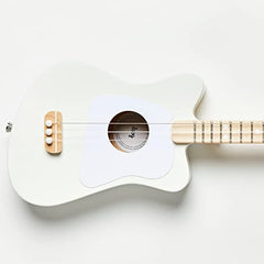 Loog Mini features low string action for easy finger placement.
