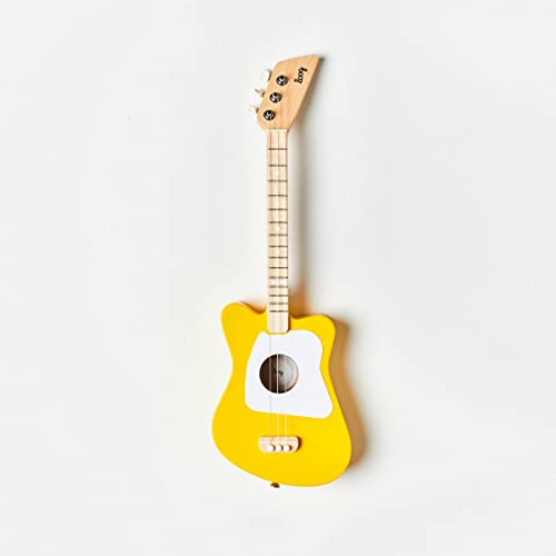 Loog Mini real wood body designed for small hands and balanced tone.