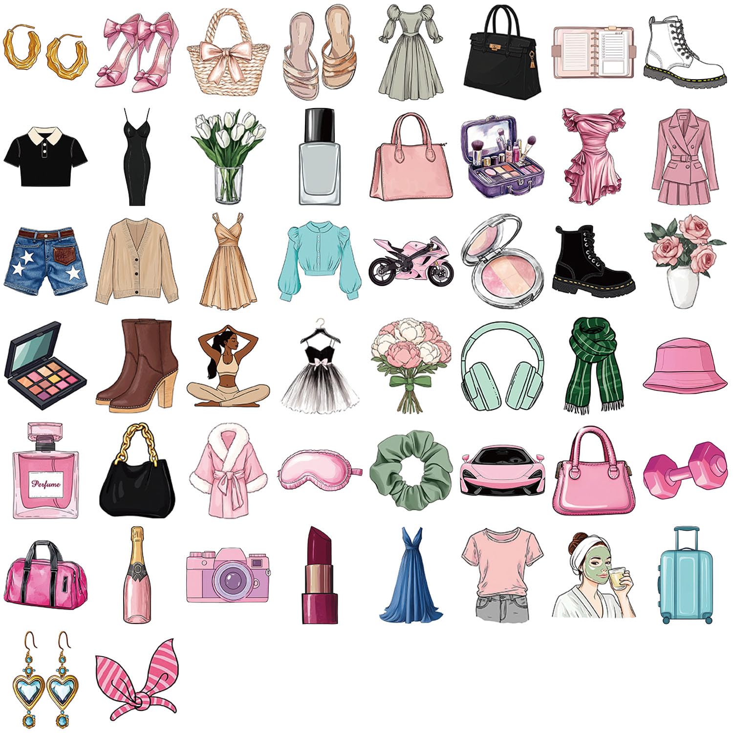 LOOGFDC Coquette Core gift stickers ideal for teens and friends