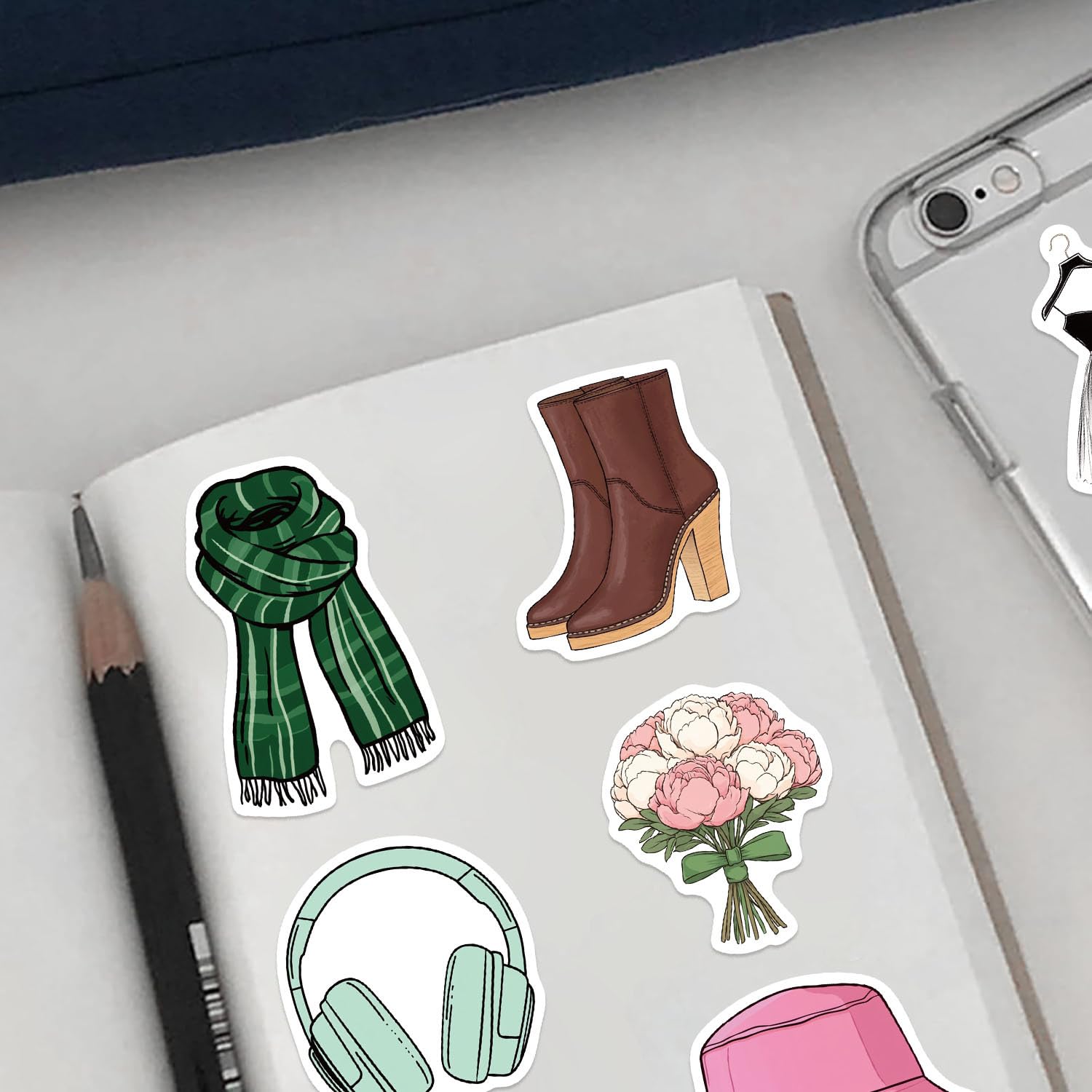 LOOGFDC Coquette Core phone case sticker easy to apply and remove