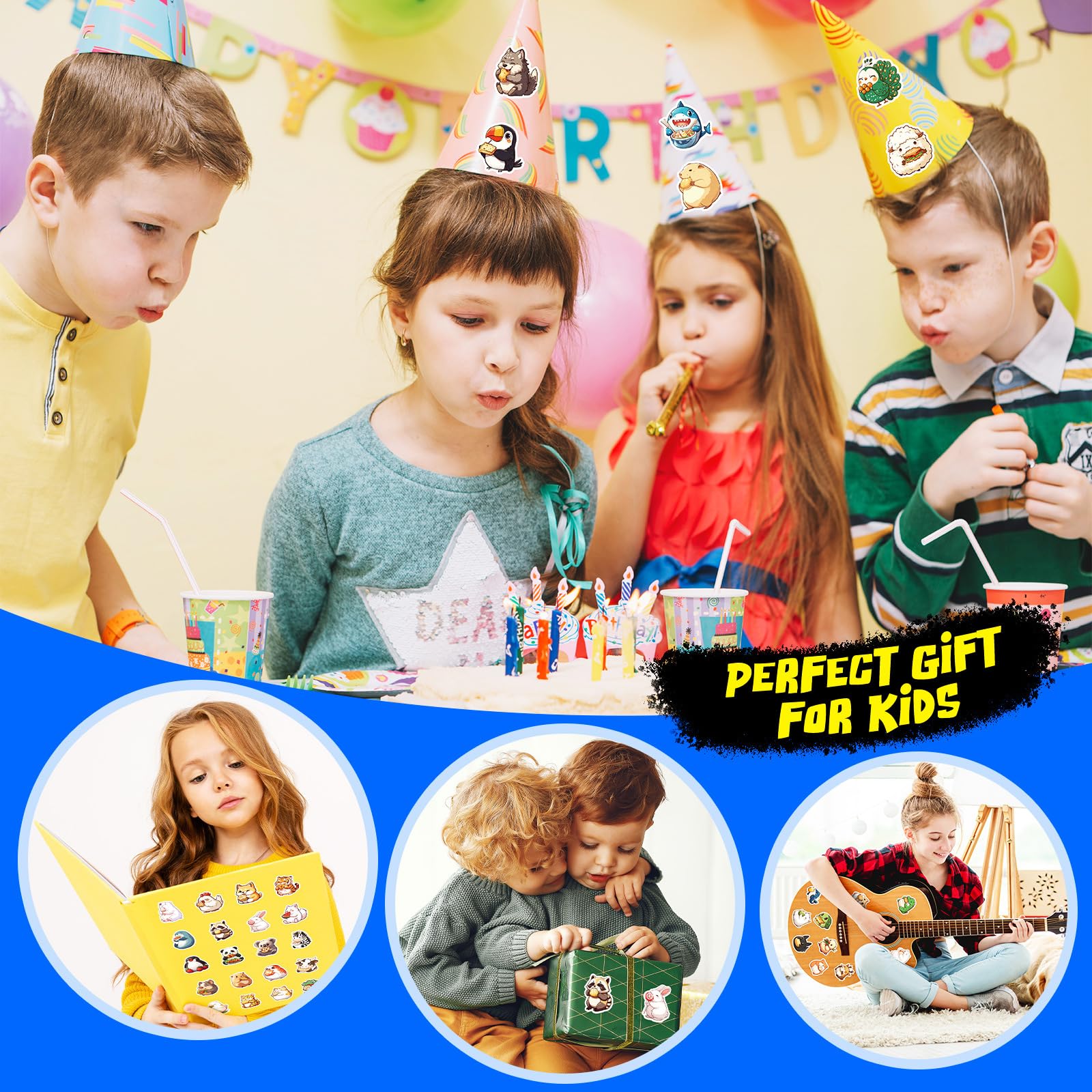 LOOGFDC die-cut stickers for kids provide precise shapes for crafts