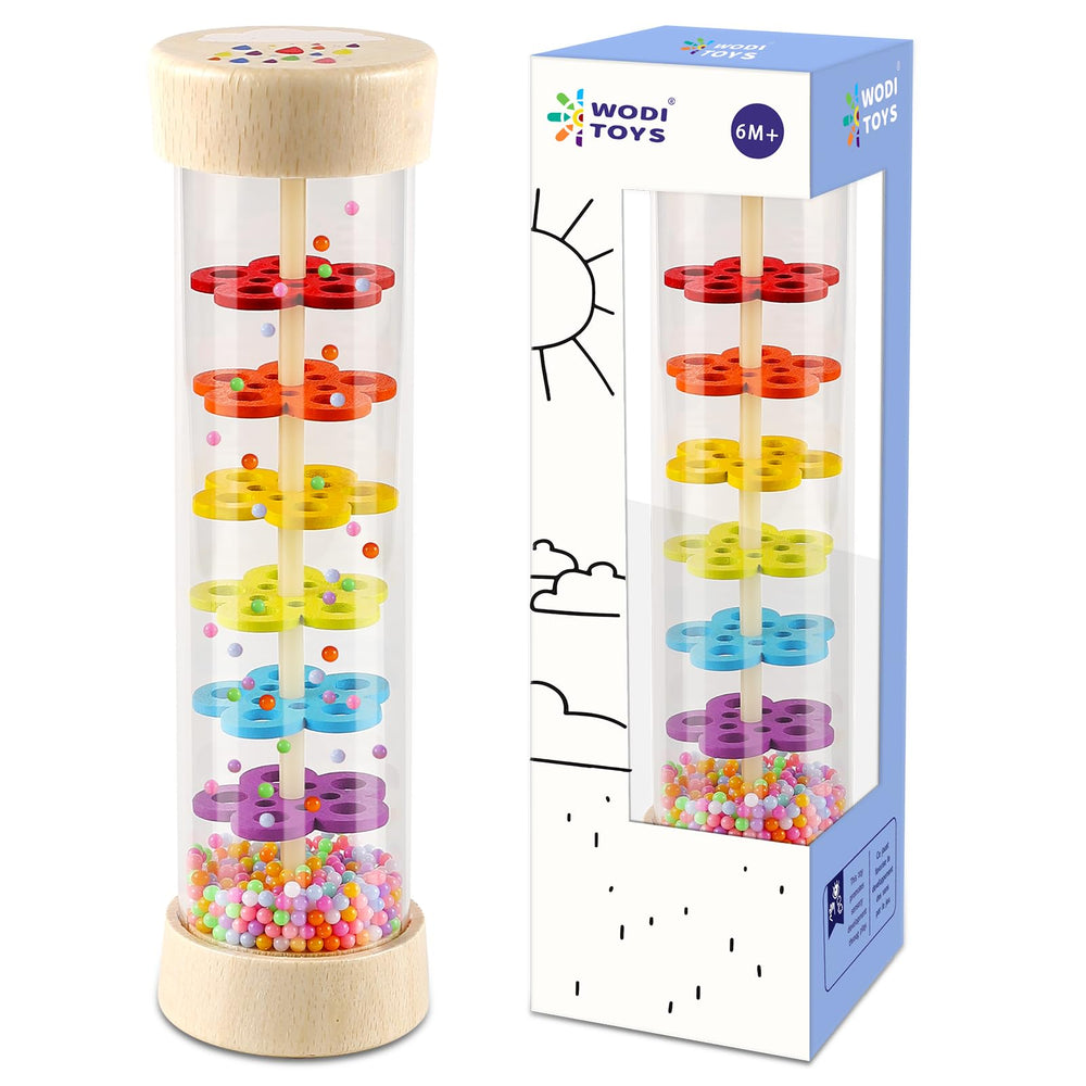 LOOIKOOS Rainmaker 7-inch rain stick with soothing beads for sensory development