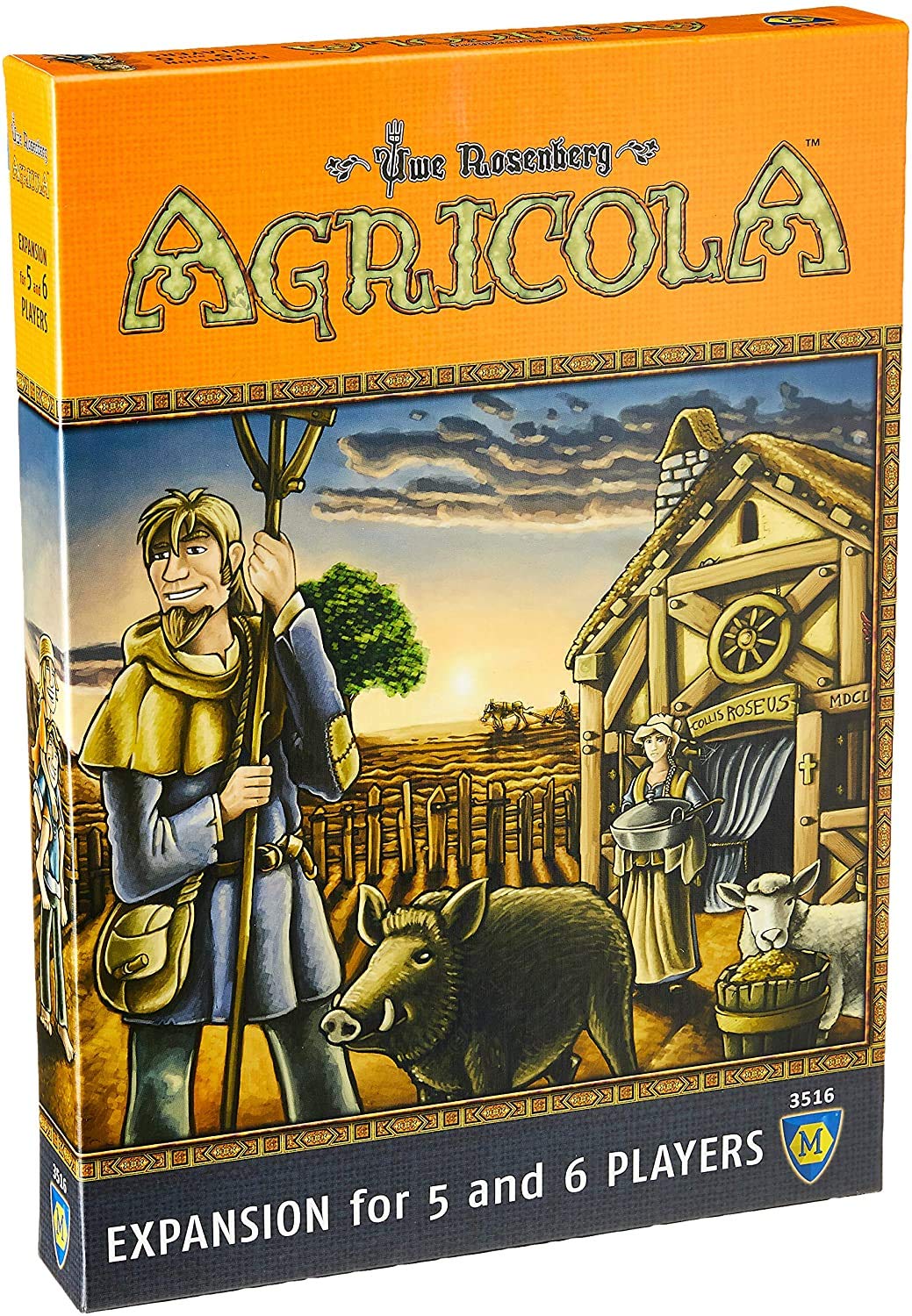 Lookout Agricola 5-6 player extension cover showing expanded game setup for larger groups.