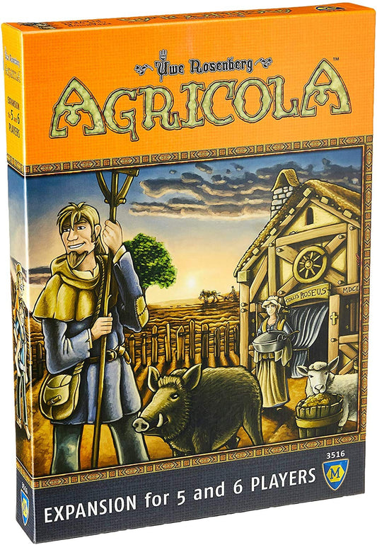 Lookout Agricola 5-6 player extension cover showing expanded game setup for larger groups.