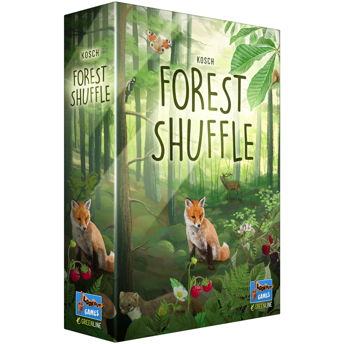 Lookout Forest Shuffle: tree placement in a lush forest layout for strategic growth.