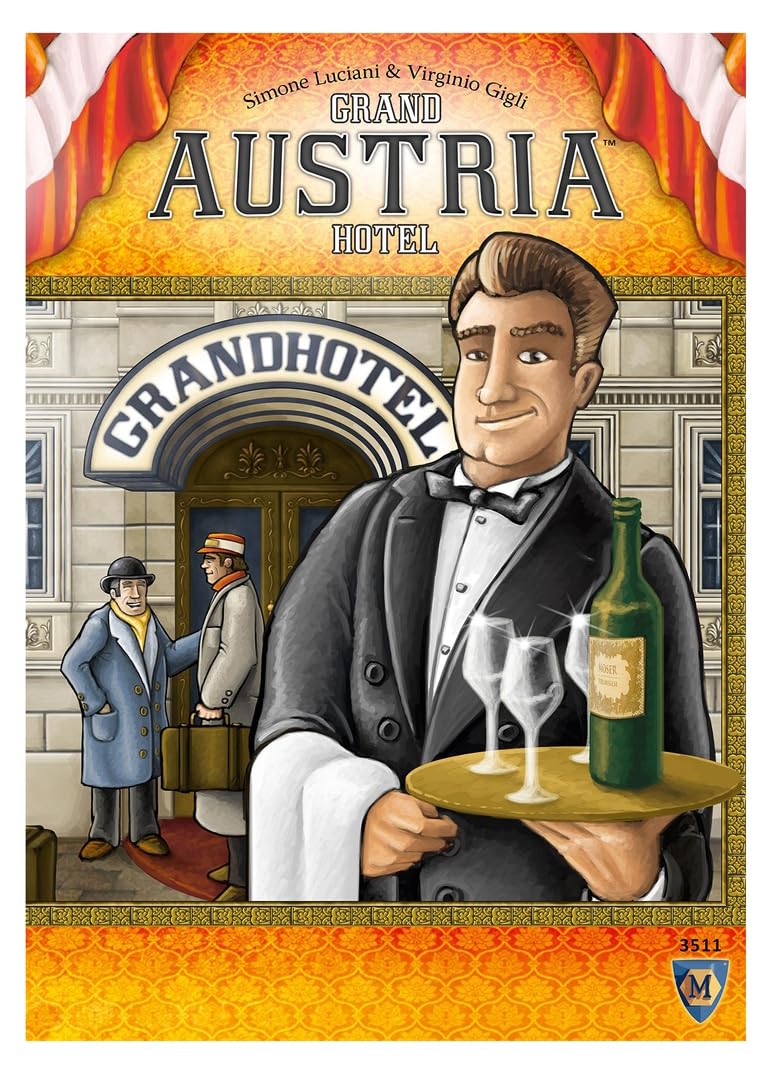 Lookout Games Grand Austria Hotel box front with elegant artwork, ideal as a gift for strategy lovers.