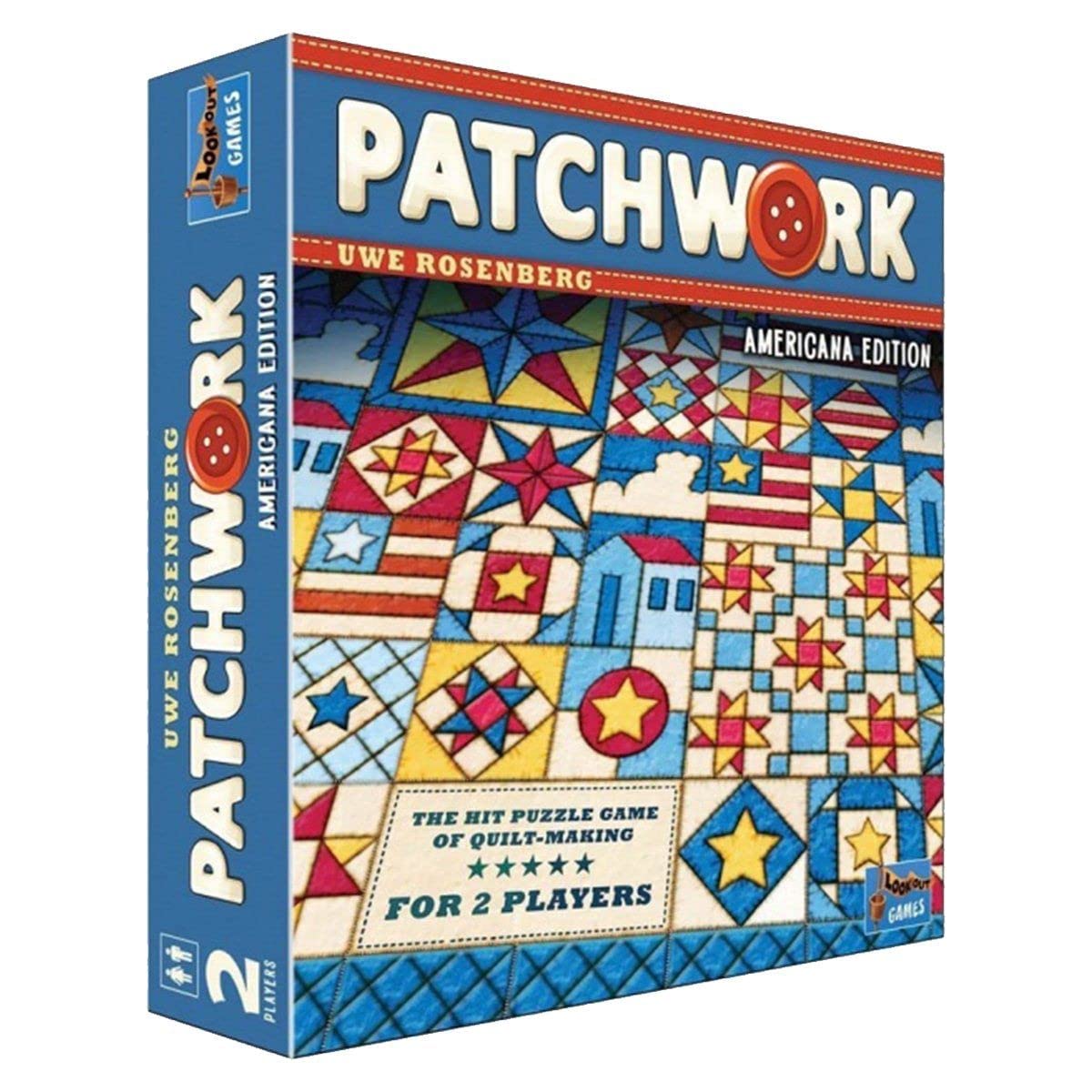 Lookout Patchwork Americana Edition components laid out for quick setup and play