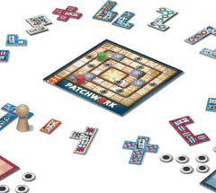 Lookout Patchwork Americana Edition two players at table for quick strategic play.