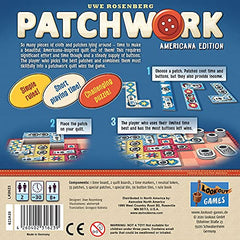Lookout Patchwork Americana Edition wooden pieces closeup shows tactile, satisfying placement.