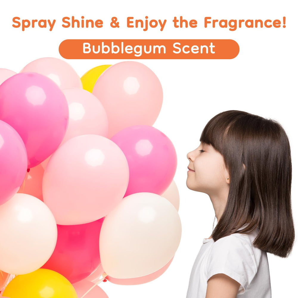 LOOLEY Balloon Shine spray mist provides weeks of gloss on latex balloons.