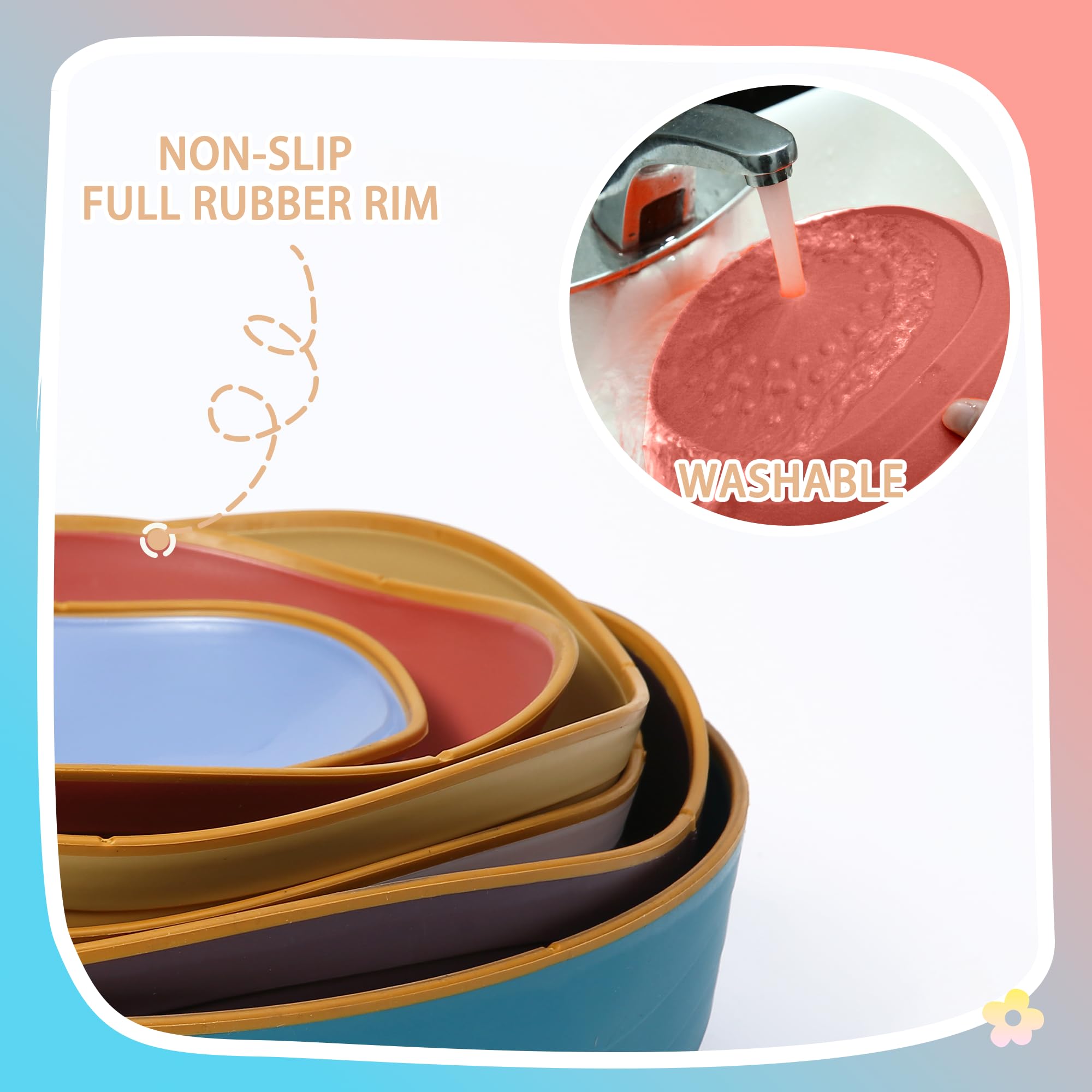 LoomLark Balance stepping stones anti-slip bottoms enhance safety during play.