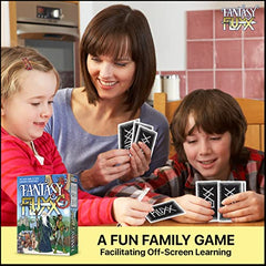 Looney Labs Fantasy Fluxx elves quest card sparks collaborative storytelling.